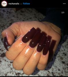 Burgundy Acrylic Nails, Dark Vibes, Dark Red Nails, Tapered Square Nails, Short Square Acrylic Nails, Nail Colours, Long Acrylic, Square Acrylic Nails, Luxury Nails