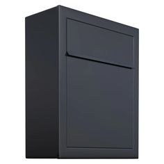 an image of a black cabinet on a white background