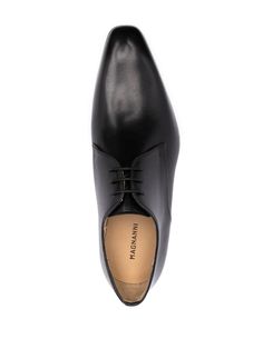 Magnanni Negro Leather Oxford Shoes - Farfetch Timeless Calf Leather Lace-up Shoes For Formal Occasions, Timeless Semi-formal Lace-up Calf Leather Shoes, Leather Lace-up Derby Shoes, Timeless Lace-up Shoes With Rubber Sole For Office, Formal Lace-up Shoes With Rubber Sole And Plain Toe, Elegant Leather Lace-up Shoes With Square Toe, Business Lace-up Shoes With Textured Sole In Oxford Fabric, Business Oxford Lace-up Shoes With Textured Sole, Semi-formal Pointed Toe Oxfords With Branded Insole