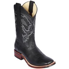 Los Altos Boots Boots Men's Los Altos Genuine Leather Wide Square Toe Boot 8262705 Mens Square Toe Boots, Black Square Toe Boots, Mexican Boots, Square Toe Leather Boots, Botas Western, Square Toe Cowboy Boots, Elegant Boots, Genuine Leather Boots, Square Toe Boots