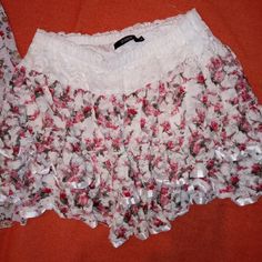 Small Polyester And Spandex Rose Pattern Frilly Mini Skirt Y2k Mini Skirt, Lace Mini Skirt, Lululemon Skirt, Button Front Mini Skirt, Sparkle Skirt, Stretchy Skirt, Skirt And Top Set, Jean Mini Skirts, Suede Mini Skirt