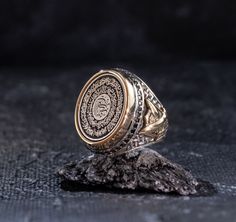 * Ayatul kursi , Al Insirah and 35 Bismillah version of the ring is available. All designed and engraved with Arabic calligraphy art. We may engrave your design on the ring feel free to message. * Product Weight: Approximately 18 grams ( May differ due to sizing and handmade structure) * Preparation Time usually 1-3 days. All rings are designed and hand crafted by us. SIZING * All sizes are available. We provide you size conversion charts for different measurement systems on the pictures. You ma Traditional Hallmarked Signet Ring As Gift, Traditional Silver Signet Ring As Gift, Traditional Oval Signet Ring As Gift, Traditional Oval Signet Ring Gift, Traditional Oval Engraved Ring As Gift, Traditional Oval Engraved Ring For Gift, Turkish Ring, Grand Bazaar Istanbul, Turkish Rings