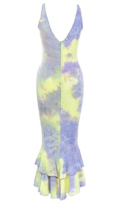 Make a Showstopping Entrance in This Vibrant Ombre Maxi Dress Punctuated by Daring Cut-Outs and a Ruffled Mermaid Hem. The Curve-Hugging Silhouette Flatters Your Shape While Revealing Tasteful Glimpses of Skin. Step Into the Spotlight and Let the Drama Unfold in This Unapologetically Bold Dress. Gentle Dry Clean Only Colour may vary due to lighting on images. The product images (without model) are closest to the true colour of the product.Item runs true to size chart and is cut to suit our size Summer Purple Knee-length Bodycon Dress, Purple Knee-length Bodycon Summer Dress, Fitted Midi Dress With Mermaid Hem For Summer, Fitted Mermaid Hem Midi Summer Dress, Purple Knee-length Bodycon Dress For Summer, Summer Bodycon Dress With Mermaid Hem, Purple Mermaid Hem Summer Dress, Purple Sheath Midi Dress For Summer, Bold Dress