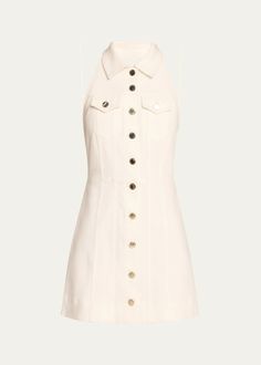 Alice + Olivia Kendall Denim Halter Mini Dress - Bergdorf Goodman Halter Mini Dress, Bergdorf Goodman, Alice Olivia, Top Designers, Tops Designs, Mini Dress, Luxury Fashion, Free Shipping, Closet