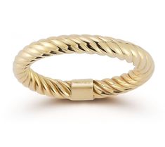 Add a modern twist to your accessorized style with this 14K yellow gold ring that forms a delicate rope-inspired design. From Luminosa Gold. Gold Twist Ring, Rope Ring, Rope Rings, Twist Ring, Yellow Gold Ring, Yellow Gold Rings, Gold Ring, Gold Rings, Jewelry Rings