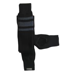 Grippysox leg warmers designed with your comfort and function in mind. Soft acrylic knit fabric that keeps you warm, cozy and cute Lightweight for the perfect amount of slouch Stirrup-style leg warmer 36" long to wear thigh high or scrunched under the knee Cuffed on top and bottom to stay snugly in place Sporty stripe details Fit Tip: One size fits most. Care: Machine wash cold or hand wash. No bleach. Tumble low or line dry. Occasional tickle. Black Knee-high Socks One Size, One Size Black Knee-high Socks, Casual Black Knee-high Socks One Size, Black Casual One Size Knee-high Socks, Casual Black One-size Knee-high Socks, Comfortable Stretch Black Knee-high Socks, Black Knee-high Stretch Leg Warmers, Black Stretch Knee-high Leg Warmers, Black Knee-high Casual Leg Warmers