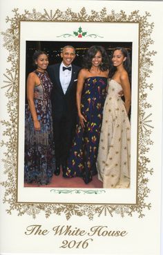 White House Christmas Cards from the Obamas | PEOPLE.com State Dinner, White House Christmas