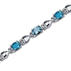 Peora.com - 5.5 cts Oval Cut London Blue Topaz Sterling Silver Bracelet SB3748, $79.99 (http://www.peora.com/exquisite-classic-5-50-carats-total-weight-oval-shape-london-blue-topaz-gemstone-bracelet-in-sterling-silver-free-shipping-style-sb3748/) Luxury Gift Blue Sterling Silver Bracelet, Luxury Blue Sterling Silver Bracelets, Luxury Elegant Blue Sterling Silver Bracelet, Luxury Blue Topaz Gemstone Bracelet, Luxury Oval Blue Topaz Jewelry, Luxury Blue Sterling Silver Bracelet With Polished Finish, Luxury Blue Topaz Bracelet, Luxury Blue Topaz Bracelets For Gift, Luxury Blue Topaz Bracelets As Gift