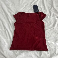 Brandy Melville Red Top One Size Condition: Nwt Color: Red Details : - Short Sleeve - Comfy Extra: - I Ship Between 1-2 Days Red Brandy Melville Top, Red Brandy Melville, Tops Brandy Melville, Brandy Melville Top, Maroon Top, Red Details, Brandy Melville Tops, Red Top, Red Apple