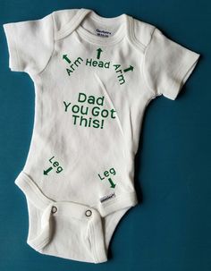 How funny is this onesie! I use a 100% cotton onesie (Gerber brand-size chart is below, please order based on that, as Gerber Onesies can run on the smaller side), and heat transfer vinyl, applied with a heat press. For best results, I recommend turning the onesie inside out for Fun Fitted Cotton Bodysuit, Green Short Sleeve Cotton Onesie, Green Cotton Shortsleeved Onesie, Green Cotton Short Sleeve Onesie, Green Cotton Short-sleeve Onesie, Funny Customizable Fitted Onesie, Customizable Fitted Playful Onesie, White Pre-shrunk Cotton Onesie, Cute Fitted Pre-shrunk Onesie