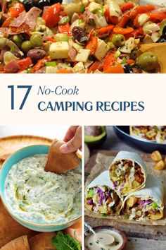 no - cook camping recipes that are delicious and easy to make