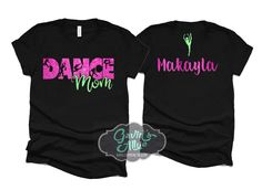 Glitter Dance Tshirt | Dance Mom Shirt | Short Sleeve Dance Mom T-Shirt | Bella Canvas Dance Shirt | Customize Colors PLEASE READ BEFORE ORDERING WE CANNOT RUSH ORDERS OR CREATE NEW DESIGNS DURING PEAK SEASON AUG - MAY. IF YOU NEED TO CANCEL PLEASE DO SO WITHIN 24HRS Please read full description before ordering we cannot be responsible for mistakes made by not reading the full description. ORDERING INSTRUCTIONS: 1. Select your Garment Size/Color Each size must be selected separately. Please do N Stretch T-shirt With Letter Print For Party, Black Graphic Print Tops For Dance, Black Short Sleeve Tops For Dance, Black Glitter Short Sleeve T-shirt, Cotton T-shirt With Glitter Print For Party, Black Glitter T-shirt With Short Sleeves, Fitted Crew Neck T-shirt With Glitter Print, Pink Crew Neck T-shirt For Dance, Fitted Glitter Print Cotton T-shirt