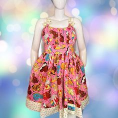 Disney Dress Shop 2024 Snack Dress Nwt Xl & 2x Pooh Dress, White Floral Lace Dress, Powder Blue Dress, Plus Size Disney, Wonderland Dress, Green Princess, Disney Dress, Heart Print Dress, Retro Style Dress