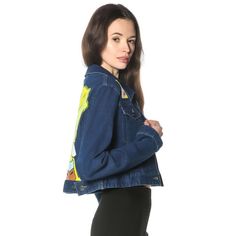 Present yourself to the world in the most attractive way with this Women's Spongebob Denim Trucker Jacket. This women's jacket is made with 100% polyester and comes with ripped details and back screen print. The denim trucker jacket has a spongebob print and is perfect for the cold weather. The colleen topwear is provided with a self locker loop. Medium Wash Outerwear With Graphic Print For Spring, Spring Medium Wash Outerwear With Graphic Print, Medium Wash Graphic Print Outerwear For Spring, Spring Denim Blue Jacket With Graphic Print, Spring Denim Jacket With Graphic Print And Relaxed Fit, Spring Denim Jacket With Graphic Print, Spring Medium Wash Denim Jacket With Graphic Print, Spring Denim Jacket With Graphic Print In Medium Wash, Fitted Denim Jacket With Graphic Print In Medium Wash