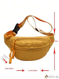 Bird in Bag - Womens Waterproof Yellow Waist Bag with Chest Strap. Large Capacity Yellow Bag For Outdoor Activities, Casual Yellow Shoulder Bag For Outdoor, Yellow Outdoor Bag With Adjustable Strap, Yellow Bag With Adjustable Strap For Outdoor, Yellow Shoulder Bag For Outdoor, Yellow Nylon Bag For Outdoor, Functional Yellow Bags For Outdoor, Functional Yellow Bag For Outdoor, Functional Yellow Outdoor Bag