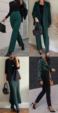 Quiet Luxury Work Outfits, Semi Formal Outfit Ideas Women, Color Combos Outfit, Professional Outfits Women, Business Outfits Women, Business Casual Outfits For Work, Casual Day Outfits, Elegante Casual, Classy Work Outfits