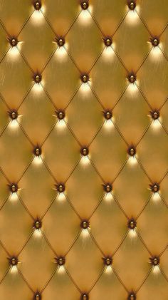 an upholstered gold leather background with rivets