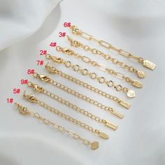 High quality ! color not easily tarnish, lead nickel free  Material : Brass Chain length:7cm Color : Gold/silver Quantity : 5 Pcs We also carry a wide variety of other earring, pls check below link: https://www.etsy.com/shop/Charmjewelrygifts?ref=seller-platform-mcnav&section_id=33113314 Gold Oval Link Charm Necklace With Lobster Clasp, Gold Chain Link Charm Necklace With Adjustable Chain, Dainty Gold Necklace With Extender, Gold Metal Charm Necklace With Cable Chain, Gold Cable Chain Charm Necklace, Gold Dangle Chain Bracelet With Charms, Gold Chain Link Necklace With Charms, Gold Chain Bracelet With Dangle Charms, Gold Oval Link Chain Bracelet With Extender