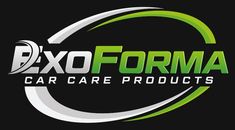 the logo for exo forma car care products, which is designed to look like an