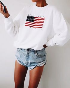 Teen Clothing Stores, 4th Of July Outfits, Usa Outfit, Trend Fashion, 로고 디자인, Inspiration Mode, Outfit Idea, Street Styles