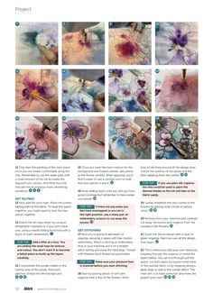 an article about the process of painting flowers