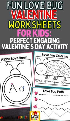 valentine worksheets for kids perfect engaging valentine's day activity with the letter a