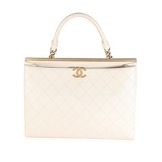 Listing Title: Chanel Beige Quilted Calfskin Large Coco Luxe Shopping Tote Sku: 139851 Condition: Pre-Owned Condition Description: Intrinsically Chanel, The Medium Coco Top Handle Bag Was Named After The Maison's Founder. Introduced In 2015, The Bag Instantly Became An 'It' Bag Thanks To The Diamond Quilting, Interlocking C Logo Plaque, And The Structured Trapezium Silhouette. Handbag Condition: Excellent Condition Comments: Item Is In Excellent Condition And Displays Light Signs Of Wear. Light Classic Cream Bag For Everyday Luxury, Luxury Cream Tote Bag, High-end Cream Top Handle Bag, High-end Cream Shoulder Bag For Evening, Luxury Cream Rectangular Bag, Luxury Everyday Cream Bag, Luxury Cream Shoulder Bag, Luxury Cream Shopping Bag, Designer Beige Bag For Formal Occasions