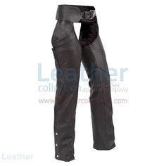 Biker Black Leather Chaps Fitted Biker Bottoms For Outdoor, Biker Pants With Belt Loops And Standard Cut Leg, Moto Style Fitted Winter Pants, Black Biker Leather Pants For Winter, Fitted Moto Pants For Winter, Fitted Leather Biker Pants For Motorcycling, Biker Style Leather Pants For Streetwear, Biker Pants With Belt Loops For Motorcycling, Moto Leather Pants For Motorcycling