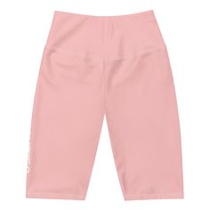 Get yourself a pair of these lovable cuties pink high-waisted, flattering biker shorts to experience true comfort and style. The versatile shorts will look stunning with all kinds of outfits—be it active or streetwear!• 82% polyester, 18% spandex• Fabric weight: 7.37 oz/yd² (250 g/m²)• Double-layered waistband with a pocket in the back for a phone and keys• High-waisted fit• Butt-lifting cut• Flattering length that looks good on all body typesPlease note: contact with rough surfaces should be avoided since that can pull out the white fibers in the fabric, damaging the shorts.This product is made especially for you as soon as you place an order, which is why it takes us a bit longer to deliver it to you. Making products on demand instead of in bulk helps reduce overproduction, so thank you Trendy Activewear With Built-in Shorts Mid-thigh Length, Pink Activewear With Built-in Shorts For Yoga, Trendy Pink Gym Shorts, Pink High Waist Athletic Shorts For Athleisure, High Waist Pink Athletic Shorts For Gym, High-waist Pink Athletic Shorts For Gym, Trendy Moisture-wicking Shorts For Gym, Trendy Moisture-wicking Gym Shorts, Spring Pink Athletic Shorts For Yoga