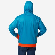 Stay comfortable. Keep warm. Look awesome. From gamedays to grocery runs, the Miami Dolphins Bold Logo Hoodie is a must-have for any true fan's wardrobe. Features All-over team-colored design so you can rep the team in style Bold team logo display on front, in case there were any doubts where your allegiances lie Miniature team logo display on left sleeve for a little extra team spirit Front pocket to carry your phone, earbuds, or a tasty snack Adjustable drawstrings to keep you comfortable Long Casual Outerwear With Team Logo For Sports Events, Blue Sporty Outerwear For Game Day, Team-colored Long Sleeve Track Jacket For Game Day, Team-colored Sports Hoodie, Team-colored Hooded Top For Game Day, Team-colored Sportswear Hoodie For Sports, Team-colored Track Jacket For Sports Season, Sportswear Team-colored Hoodie For Sports, Sporty Hooded Track Jacket For Game Day