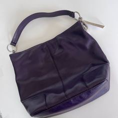 *Nwt *Cleaning Purse Closet!!! *Bueno Collection *Import *Style: Classic Hobo Shoulder Bag *Color: Purple *Magnetic Snap Closure *Chunky Shiny Silver Hardware *Wide Comfortable Shoulder Strap & Drop Of 9 1/2" *Inside: 2 Main Compartments Divided By Zipper Pocket, Small Zipper Side Pocket & Two Slip Side Pockets *Size: Length 14" Width 4" Height 12" *Very Soft Faux Leather *Smoke Free Home Hobo Bag With Silver-tone Hardware For Errands, Chic Purple Everyday Bags, Purple Satchel With Silver-tone Hardware, Modern Purple Bag With Detachable Strap, Purple Bags With Silver-tone Hardware For Shopping, Modern Purple Bags For Daily Use, Formal Purple Bag With Silver-tone Hardware, Formal Purple Shoulder Bag With Handle Drop, Purple Rectangular Hobo Bag For Daily Use