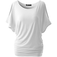 Cold shoulder tops for women plus size ($9.95) ❤ liked on Polyvore featuring tops, cut out shoulder top, white tops, cut-out shoulder tops, plus size white tops and cold shoulder tops Batwing Sleeve Shirt, Cold Shoulder Tops, Bat Sleeve, Shoulder Tops, Loose Shorts, Women Plus Size, Plus Size Womens Clothing, Batwing Sleeve, Tops For Women