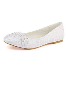 JJ's House Rhinestone Lace Women's Flat Heel Wedding Fall Spring Wedding Flats Bridal Shoes Junior Bridesmaid Shoes Elegant Satin Slip On Round Toe Wedding Shoes. #JJ's House #Rhinestone #Lace #Women's #FlatHeel #Wedding #Fall #Spring #WeddingFlats #BridalShoes #JuniorBridesmaidShoes #Elegant #Satin #SlipOn #RoundToe #WeddingShoes Bridal Flats Shoes, White Lace Flats, Lace Wedding Shoes, Ivory Flats, Elegant Wedding Shoes, Bridal Women, Wedding Shoes Lace, Lace Flats, Bridal Shoes Flats