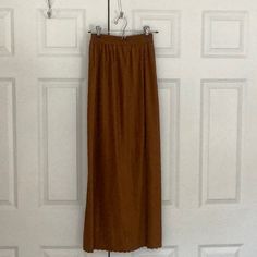 Classic Textured Maxi Skirt With Elastic Waist. Super Comfy For Dressy Or Casual. Purchased From A High End Consignment Boutique Downtown But Never Worn. High Waist Brown Maxi Skirt For Fall, Brown Full-length Maxi Skirt For Fall, Brown Full Length Maxi Skirt For Fall, Spring Full Length Brown Skirt, Brown Full-length Skirt For Spring, Fall Full Length Brown Maxi Skirt, Brown Full Length Skirt For Spring, Chic Full-length Brown Skirt, Casual Full Length Brown Skirt