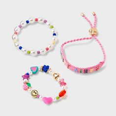 Celebrate friendship with the Girls' 3pk 'Chill Vibes' Friendship Bracelet Set - art class™. Each bracelet radiates a unique charm, capturing the essence of friendship and shared memories. The girls' 3pk 'Chill Vibes' bracelet set from art class™ offers a blend of style and sentiment, making it an ideal gift. art class™: One-of-a-kind looks for the one and only you. Pink Adjustable Bracelet For Playtime, Adjustable Pink Bracelet For Playtime, Adjustable Pink Bracelets For Playtime, Playful Multicolor Friendship Bracelets, Colorful Adjustable Playful Friendship Bracelets, Adjustable Playful Friendship Bracelets, Playful Friendship Bracelets, Playful Adjustable Multicolor Friendship Bracelets, Pink Beaded Friendship Bracelets