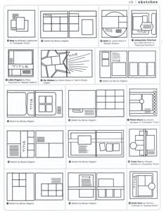 some diagrams for different types of furniture