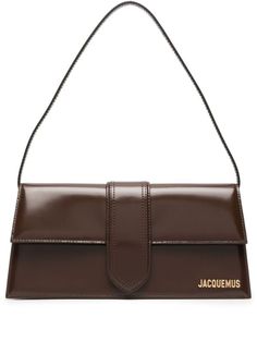 Jacquemus Le Bambino Long Leather Shoulder Bag - Farfetch Jacquemus Le Bambino Long, Expresso Martini, Long Shoulder Bag, Jacquemus Bag, Brown Clutch, Dream Bags, Brown Shoulder Bag, Brown Handbag, Brown Bags