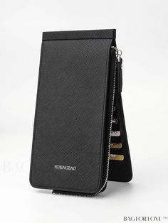 BagForLove - 26-Slot Unisex Cellphone Wallet â Long Black Wallets With Card Slots For Daily Use, Black Business Wallet With Cell Phone Pocket, Black Card Holder With Zipper Closure For Travel, Black Travel Wallet With Zipper Closure, Black Travel Card Holder With Zipper Closure, Black Travel Card Holder With Cell Phone Pocket, Travel Black Card Holder With Cell Phone Pocket, Portable Black Rectangular Card Holder, Black Rectangular Wallets With Cell Phone Pocket