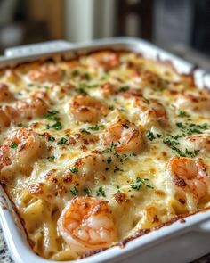 Dubbed 'Seaside Comfort' – buttery, garlicky, and feels like a vacation in every bite! Seaside Comfort Recipe, Seaside Comfort Casserole, Shrimp And Bay Scallop Recipes, Shrimp Pasta Bake, Christmas Eve Appetizers, Cocktail Shrimp, Pasta Casseroles, Seafood Casserole Recipes, Shrimp Casserole