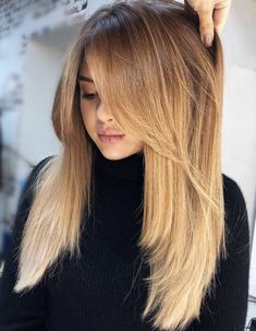 Hairstyle For Women, Layered Haircuts With Bangs, Growing Out Short Hair Styles, Long Layered Haircuts, Long Layered Hair, Haircuts For Long Hair, Long Hair Cuts, Layered Haircuts, Layered Hair