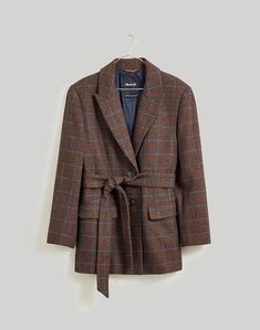 The Insiders Event | Madewell Olive Green Blazer, Checkered Blazer, Madewell Jacket, Belted Blazer, Oversize Knit, Fit Body, Madewell Denim, Oversized Blazer