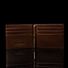 A premium leather men's wallet that goes the extra mile in providing excellent practicality and timeless elegance that never goes out of style. The leather Money Clip wallet is made from premium vegetable-tanned full-grain Italian leather. Handcrafted in Florence, Italy, the Money Clip was designed to be your multipurpose wallet for everyday use. It is a stylish hybrid that combines the design and privacy of a bifold with the sleekness of a leather cardholder. Comes in an elegant gift box and th Luxury Trifold Wallet With Card Slots For Business, Luxury Business Trifold Wallet With Card Slots, Elegant Brown Trifold Wallet With Rfid Blocking, Luxury Bifold Wallets For Business, Luxury Bifold Wallet With Rfid Blocking, Luxury Business Trifold Wallet, Luxury Bifold Business Wallets, Classic Rectangular Wallets For Business, Luxury Trifold Wallet With Coin Pocket For Business