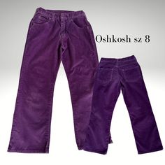 Excited to share the latest addition to my #etsy shop: Girls corduroy Jeans sz 8 vintage Oshkosh Corduroy Jeans Wide leg slight flare 5 pocket zipper fly Purple corduroy faded - Eco-friendly shop https://etsy.me/3lX1vCJ #purple #solid #relaxed #ankle #zipper #yes Cord Jeans, Vintage Oshkosh, Jean Large, Jeans Wide, Corduroy Jeans, Pantalon Large, Corduroy Pants, Girls Jeans, Flare Pants