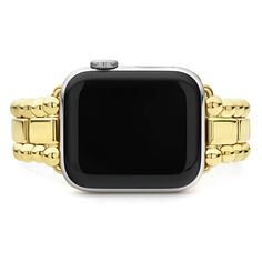 Created exclusively for your Apple Watch®, this watch bracelet is crafted from 18K gold links. This watch bracelet is designed for the Series 1, 2, 3, 4, 5 or 6 Apple Watch® for the 38mm, 40mm, 42mm, or 44mm size. Finished with a secure double-button clasp detailing the LAGOS crest. Watch face sold separately. Watch Bracelet, Fine Jewelry Bracelets, Engraved Items, Watch Faces, Bracelet Sizes, Gold Watch, Apple Watch, Bracelet Watch, Jewelry Bracelets