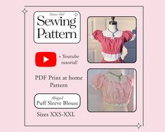 the sewing pattern for this blouse is easy to sew