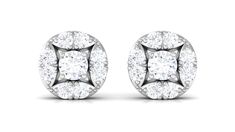 Product Details Add a touch of elegance and sophistication to any outfit with these stunning Diamond Cluster Stud Earrings. Each Earring features a cluster of sparkling Round Shape Diamond creating a timeless and versatile accessory that is perfect for the classic stud design ensuring that these earrings will never go out of style and also making them a fabulous addition to any jewelry collection. Whether you are treating yourself or searching for the perfect gift for a loved one, these Diamond White Diamond Cluster Earrings For Formal Occasions, White Diamond Cluster Earrings For Formal Events, White Cluster Diamond Earrings For Formal Occasions, White Cluster Halo Diamond Earrings, Dazzling Cluster Earrings With Halo Design, White Cluster Diamond Earrings With Halo Design, Formal White Brilliant Cut Cluster Earrings, White Diamond Cut Cluster Earrings For Anniversary, Luxury White Cluster Earrings For Anniversary