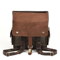 Our product is made of full genuine grain.This handmade leather backpack is the perfect choice for your work need.Carry your travel essentials in a trendy and convenient way with our super spacious backpack.     ITEM FEATURES  - 1 x Main Compartment 
- 1 x Front Pocket 
- 1 x Front Zipper Pouch 
- 1 x Laptop Compartment 
- 1 x Interior Zipper Pocket 
- 2 x Pen Slots 
- 2 x Slot Pockets 
- 2 x Side Pockets 
- Hold 14" Laptop 
- Adjustable Shoulder Strap 
- Genuine Leather & Durable 
 
 FREE SHIPPING & 10% OFF YOUR FIRST ORDER  
🖐️Handmade 
🎁FREE GIFT: crazy horse leather coin purse( original price: $22.99 ) 
 
 ITEM DETAILS  *Item Type: Backpack 
*Material: Crazy Horse Leather 
*Size: L35 *W14 *H38(CM) 
*Color: Brown/ Dark Brown 
*Closure Type: Flap 
*Style: Vintage 
 
 CARE INSTRUCTIONS Leather Backpack Men, Leather Travel Backpack, Vintage Leather Backpack, Handmade Leather Backpack, Leather Backpack For Men, Backpack Material, Leather Travel Bag, Leather Coin Purse, Leather Briefcase