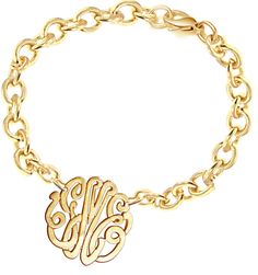 Designer Monogram Bracelet (Order Any Initials - 24K Gold & Sterling Silver. $72.00, via Etsy. Gold Ideas, Special Gifts For Mom, Monogram Bracelet, Jeweled Shoes, Funky Design, Monogram Jewelry, Elegant Bracelet, Initial Bracelet, Name Bracelet