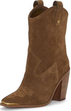 PRICES MAY VARY. Calf Circumference (IN) 12.8 Suede Upper Heel Height (IN) 3.5 Stacked Heel Pointed Toe Synthetic Rubber, Love To Shop, Stacked Heel, Vince Camuto, Special Features, Heel Height, Ankle Boot, Boots, Heels