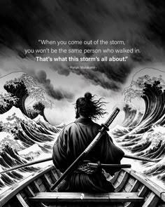 Miyamoto Musashi Quote, Samurai Quotes, Face Challenge, Guerriero Samurai, Become Stronger, Stoic Quotes, Man Up Quotes